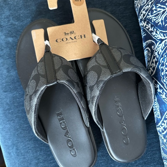 Coach Signature Black Sandals - Picture 6 of 7